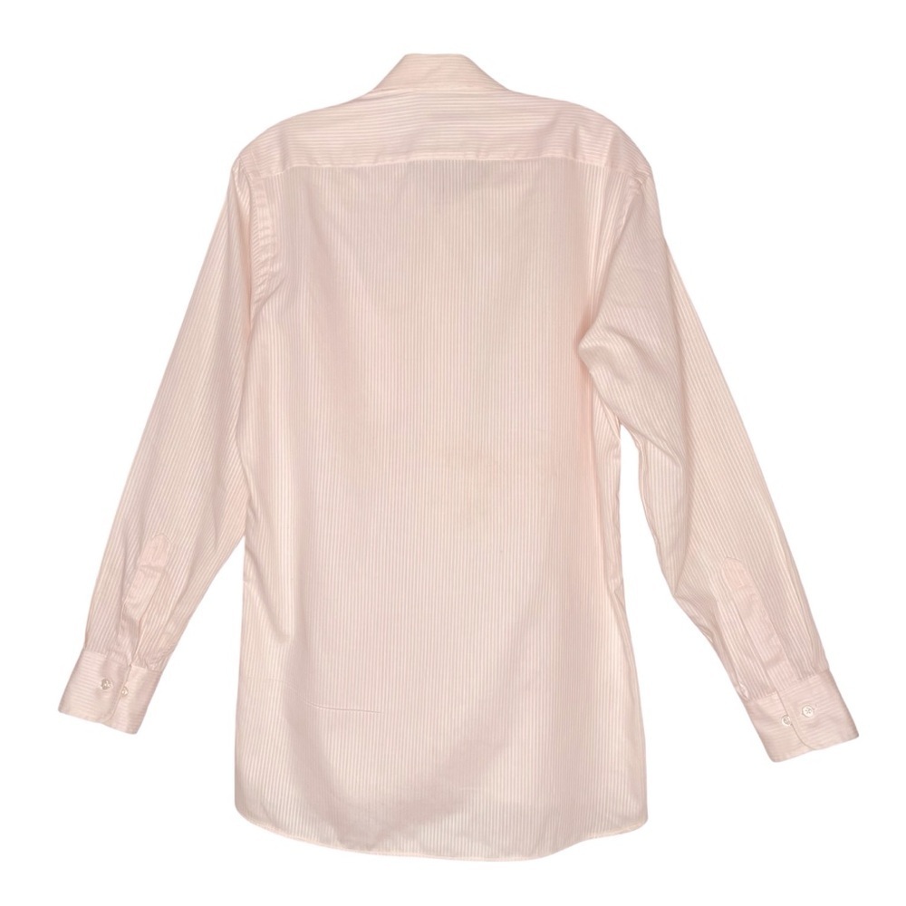 Christian Dior Pink Striped Dress Shirt Men’s 14.5 32/33 Long Sleeve Vintage USA - Picture 3 of 16